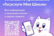 Установите приложение "Госуслуги Моя Школа"